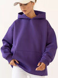2025 New Women's Long-Sleeved Hooded Hoodie Cover Loose Casual Top Women 68HZ