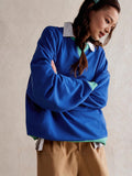 Source Of Street Wind Bumping Long-Sleeved Top Loose Tide Brand Down Shoulder Collar Coat Women Spring And Autumn