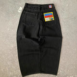 Trendy Embroidered Jeans Men's High Street Design Skateboard Pants Loose Set Thin Straight Pants Tide 68HZ