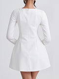 Dili Elegant Evening Dress Long-Sleeved High-End Short Dress Dress Women's Dress 2025 Autumn And Winter