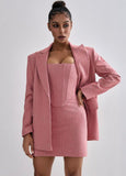 - 2025 Spring And Summer Women's Suit Fish Bone Suit Women's Jacket Belt Trousers 2025 New Spring