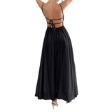 Dili Leisure Vacation Small Slings With Long Dress Dress Women's Dress 2025 Spring And Summer