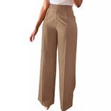 New Commuting High-Waisted Straight Trousers Straight Trousers Casual Suit Long Trousers Female