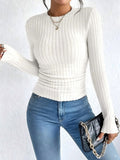 Autumn/Winter 2025 New Autumn Women's Casual Long Sleeve Round T-Shirt