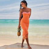 Women's Summer New Long Dress Lace Lace Wrapping Skirt Dress Sexy Holiday Style Dress Woman