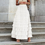2026 Summer Burst Fashion Mesh Cake Half-Dressed Skirt