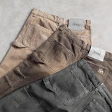 Tide Brand Water Wash Old Five-Point Denim Shorts Men's High Street Design Feel The Hole Loose Trousers 68HZ