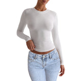 Dili 2025 Autumn And Winter Y2K Women's Temperament Long-Sleeved Top