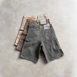 Tide Brand Water Wash Old Five-Point Denim Shorts Men's High Street Design Feel The Hole Loose Trousers 68HZ