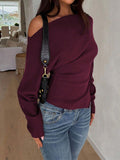 Dili Leisure Vacation Solid Color Long-Sleeved Wool Knitting Sweater Women's Clothing 2025 Autumn And Winter