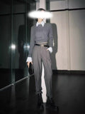 Fake Two Intellectual Style Sweaters Can Be Unpacked And Bumped Knitted Shirts In The Spring New Top