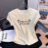 European Goods 2025 Autumn New Fashion Long-Sleeved Cotton T-Shirt Striped Slimming Thin Bottom Shirt Women's Top