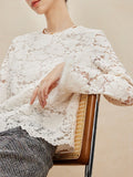 Silken Velvet Lei + Sable Hair Splicing Double-Layer Anti-Permeable Skin Comfortable Temperament Top