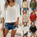 Didi Women's Wearberries 2025 Spring And Summer Leisure Loose Hollow Sweater