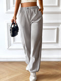 Dili Casual Simple Wind Girded Feet Long Pants Women's Clothing 2025 Spring And Summer