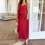 Dili Vacation Leisure Wind Sling Seaside Atmosphere Two Sets Of Women's Clothing 2025 Spring And Summer Explosion