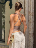 Dili Y2K Hottie Sexy Sling Sling Vest T-Shirt Women's 2026 Summer