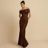 New Fashion Lace Perspective On Autumn 2025 In A Sexy Bag Dress