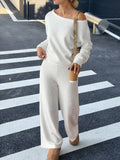 Dili Casual Sports Long-Sleeved Sweater Trousers Suit Women's 2025 Autumn And Winter