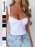 Dili Y2K Hot Babes Lace Slings T-Shirt Women's Clothing 2025 Autumn And Winter