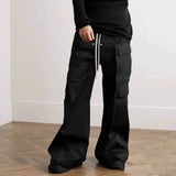 New Rick Dark Owens Wide-Legged Trousers Men And Women's Casual Loose Broad-Legged Trousers 68HZ