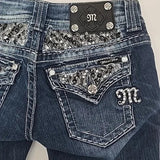 Embroidered Jeans Women Y2k High Street Lint Vintage Harajuku Style Slimming Babes Straight Trousers 68HZ