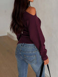 Dili Leisure Vacation Solid Color Long-Sleeved Wool Knitting Sweater Women's Clothing 2025 Autumn And Winter