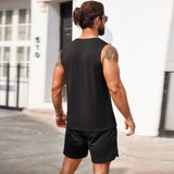 Men's Vest Muscle Fitness Summer New T-Shirt Sleeveless Men's Top