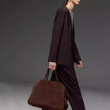 Set Anola Red Jane Extravagance Elegant Collarless Cone Trousers In Autumn And Winter Suit