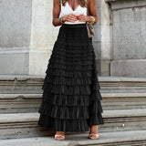 2026 Summer Burst Fashion Mesh Cake Half-Dressed Skirt