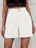 Summer New Women's Wide Legs Comfortable Leisure High-Waist High-Waisted Five-Point Shorts Women's Pants