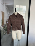 Spring And Autumn 2025 New Fashion Spoon Leather Short Coat Leisure Style High Sense