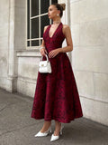 Dili Elegant Evening Dress Hanging Neck Collar Dress Dress Dress Women's Dress 2025 Spring And Summer