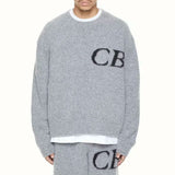 Trendy Cole Buxton Solid Color Round-Neck Sweater Men And Women CB Logo Knitted Jersey 68HZ