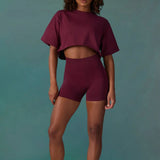2025 Outdoor Running Sports Short-Sleeved Women Leisure Fitness Blouse Loose Sports T-Shirts 68HZ