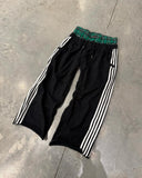 Street Double Belted Casual Pants Men's Y2k Retro Harajuku Straight Trousers High-Waisted Hops 68HZ