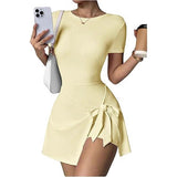 2025 Lady Long-Sleeved Round Collar T-Shirt Sexy Autumn Basic Top T-Shirt