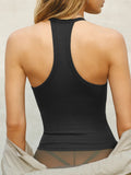 2025 Hottie Sexy Love Hollow Hanging Neck Sling Design Outside Wearing Sleeveless Top Umbilly Short Vest