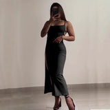 Ins Sexy Sling Open Skirt Woman Design Feel Back Strap Bare Back Party Body Dress Tide 68HZ