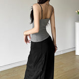 2025 Summer New Women's Solid Color Repair Street Fashion Slings Sexy Bare Vest Women 68HZ