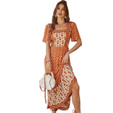 Dili 2025 Spring/Frives Cotton-Print Dresses French-Style Printed Dress Women's Dress