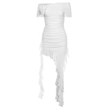 2025 Spring New Women's Clothing Pure Color Repair Height Waist Fashion Collar Tsets Dress Women 68HZ