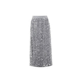 Half-Body Skirt Eye-Catching Velvet Velvet Velvet Ambiance Daily Gorgeous Blingbling Half-Skirt Autumn And Winter