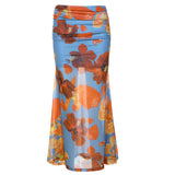 Spring 2025 New Women's Solid-Colored Body Wrap-Back Vest Fashion Low-Waisted Hip Skirt 68HZ