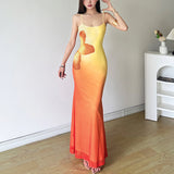 2025 Summer New Women's Street Fashion Sexy Slings Long Dress Women 68HZ