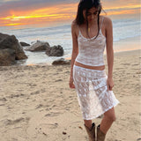 New Female Decoration Body Slim Sling Lace Perspective Sexy Top Pure Sweet And Spicy Vest