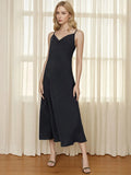 Women's New Acetate-Sing Skirt Sexy French Sling Dress