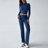 Dili 2025 Autumn And Winter Y2K Casual Sports Style Long-Sleeved Top With Trousers Suit Woman