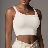 Women's Clothing Ins Threaded Slings Short-Sight Umbilly Repairing The U Collar With A Vest Hottie Tight