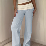 Dili Casual Holiday Striped Girded Trousers Trousers Women's 2025 Autumn And Winter